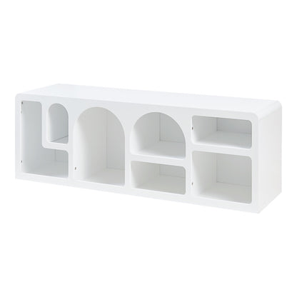 Tv-meubel – TV Kast – TV Dressoir – TV Meubel – Media Meubel – Wit – MDF – 140x40x48 cm – Ruime Opbergruimte