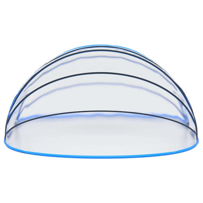 Zwembadoverkapping – Zwembadafdekking – Poolkoepel – Overkapping Zwembad – Zwembad Tent – 530 x 410 x 210 cm – Transparant UPF30 PVC – Oprolbare Zijdeuren