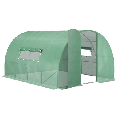 Kweekkas – Broeikas – Tuinkas – Tunnelkas – Plantenkas – 12 m² – Gegalvaniseerd Staal – UV-bestendig PE Hoes