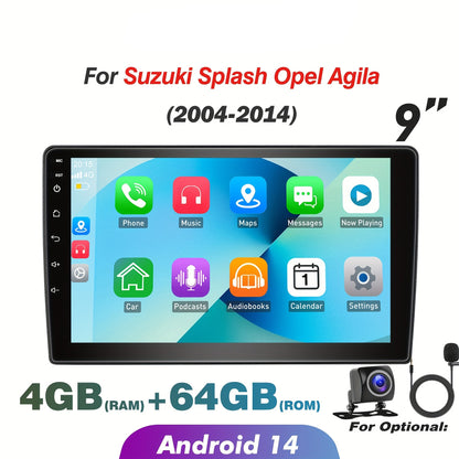 Autoradio – Autoradio 2 DIN – Car Stereo – Multimedia Speler – Autoradio Touchscreen – 9 Inch IPS Scherm – Android 14 – Bluetooth Handsfree Bellen