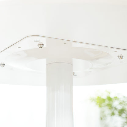 Ronde Eettafel – Tafel Voor Twee – Bistrotafel – Keukentafel – Compacte Tafel Wit – Stalen Onderstel – 70 x 70 cm – Stevig & Modern