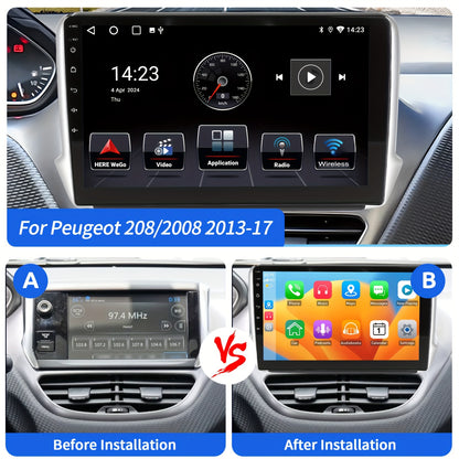 Multimedia Auto Radio – 2 DIN Autoradio – Car Stereo – Touchscreen Radio – Android Car Radio – Met AHD Camera & Microfoon – 10,1 Inch Scherm – Android 14 Systeem