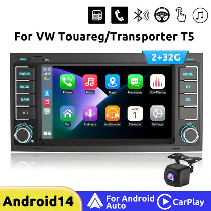 Autoradio – Android Autoradio – Car Audio – Multimedia Speler – Auto Stereo – 7 Inch HD Touchscreen – Android 14 Met Wireless CarPlay & Android Auto