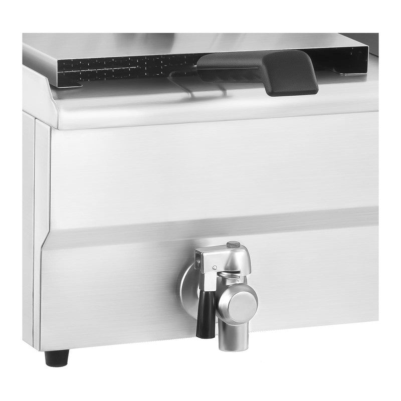 Double-Chamber Gastronomic Fryer with Taps 230V 2X16L - QUORE