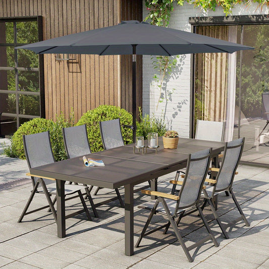Parasol – Stokparasol – Balkonparasol – Strandparasol – Tuinparasol – 300 cm Groot – Inklapbaar Met Metalen Frame