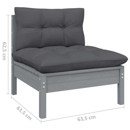 Tuinmeubelset – Buitenmeubelen – Tuinstoelen – Terrasmeubels – Balkonset – Grijs – Duurzaam Weerbestendig Materiaal – Compact En Comfortabel Ontwerp