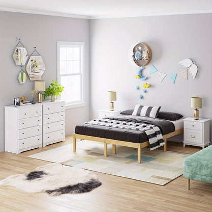 Ladekast – Ladenkast – Kommode – Opbergkast – Dressoir – 5 Lades – Wit – Slank Verticaal Design – Stevig MDF & Hout