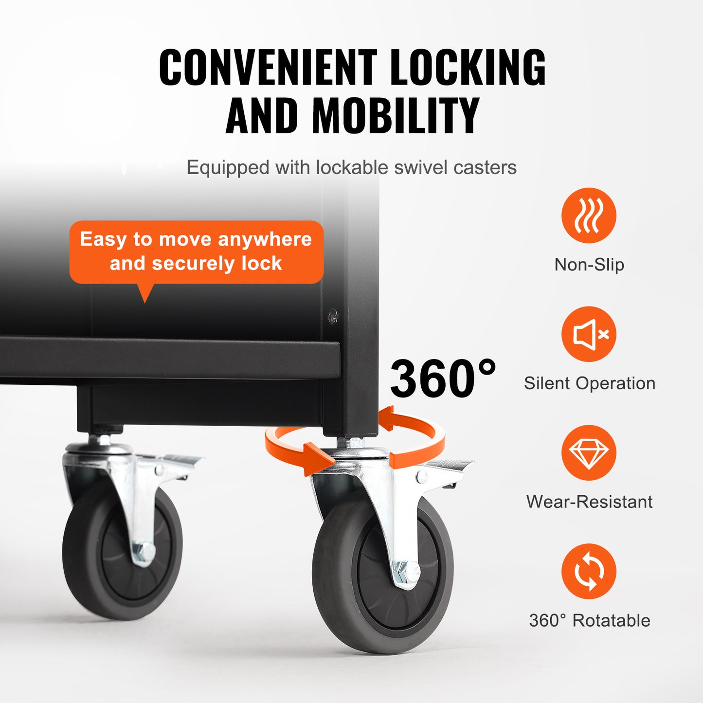 Boekenwagen – Boektrolley – Boekenkar – Documentwagen – Transportwagen – Carbon Stalen Constructie – 150 kg Draagvermogen – 360° Zwenkwielen Met Rem
