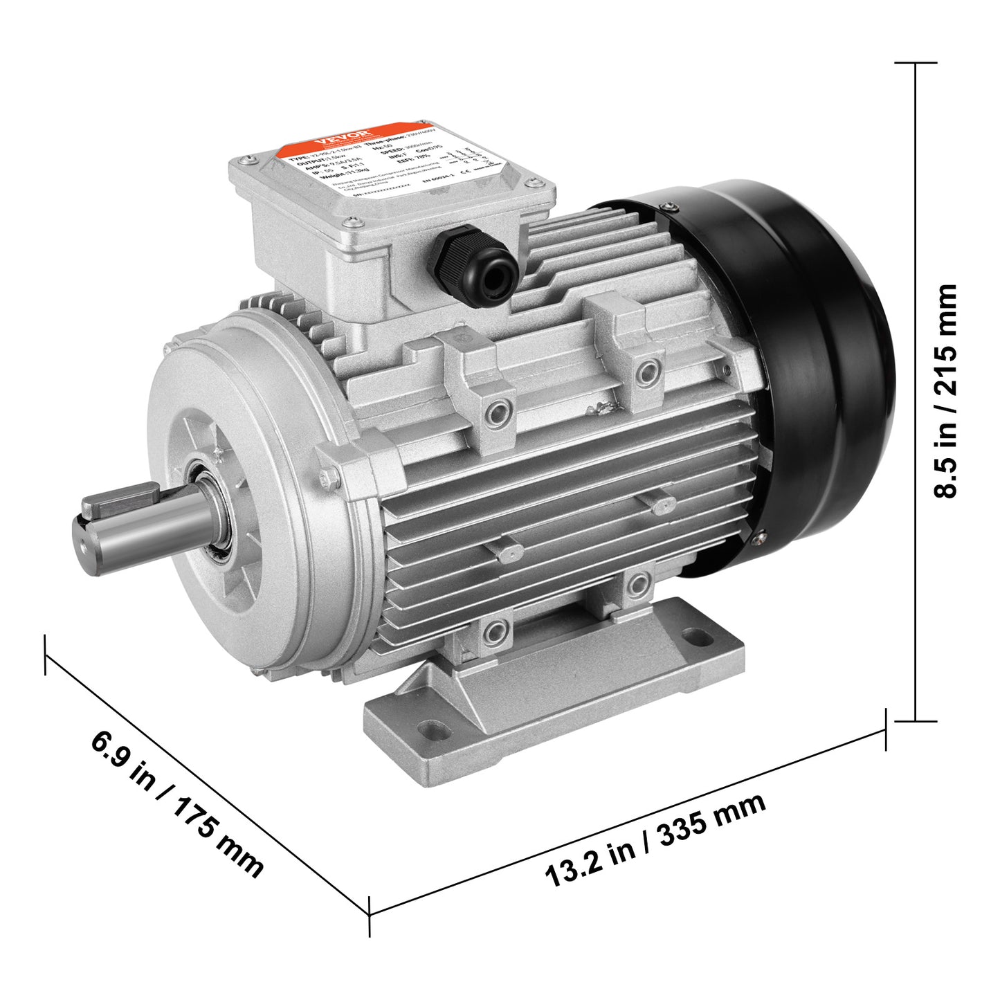 Elektromotor – Elektrische Motor – Driefasige Motor – Compressor Motor – 2,2 kW Vermogen – 2890 RPM Snelheid