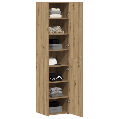 Opbergkast – Bergkast – Kasten – Opbergrek – Highboard – Artisan Oak Houtlook – Compact 40x42,5x185 cm – Stijlvol en Duurzaam