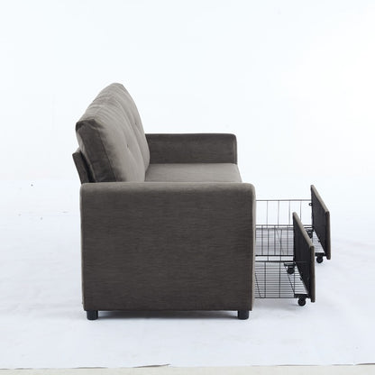 Bankstel – 2-zitsbank – Loveseat – Zitbank – Compacte Sofa – Met Opbergruimte – Metalen Frame – Eenvoudig Schoon Te Maken