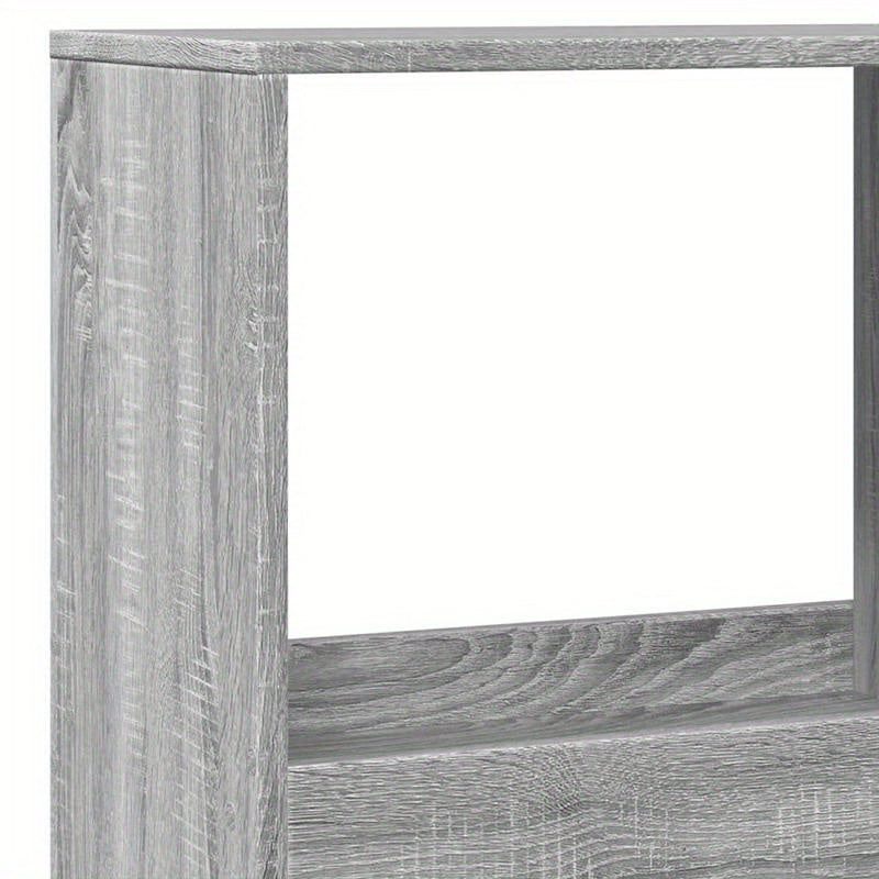 Bookshelf 100X33X175 Cm Made of Treated Wood in Gray Sonoma Oak Color. Vertical Shelves, Sturdy And Durable, Attractive, Ample Storage Space, Smooth Surface, Moisture-Resistant, Warp-Resistant, And Split-Resistant, Suitable f