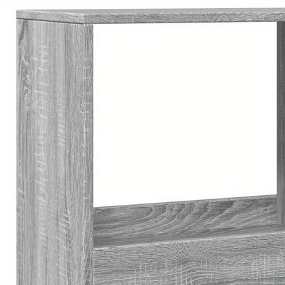 Bookshelf 100X33X175 Cm Made of Treated Wood in Gray Sonoma Oak Color. Vertical Shelves, Sturdy And Durable, Attractive, Ample Storage Space, Smooth Surface, Moisture-Resistant, Warp-Resistant, And Split-Resistant, Suitable f