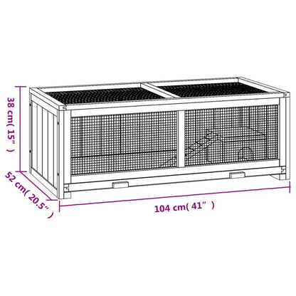 Premium Solid Pine Wood Hamster Cage, 104x52x38 cm – Provide Ample Space for Your Pets
