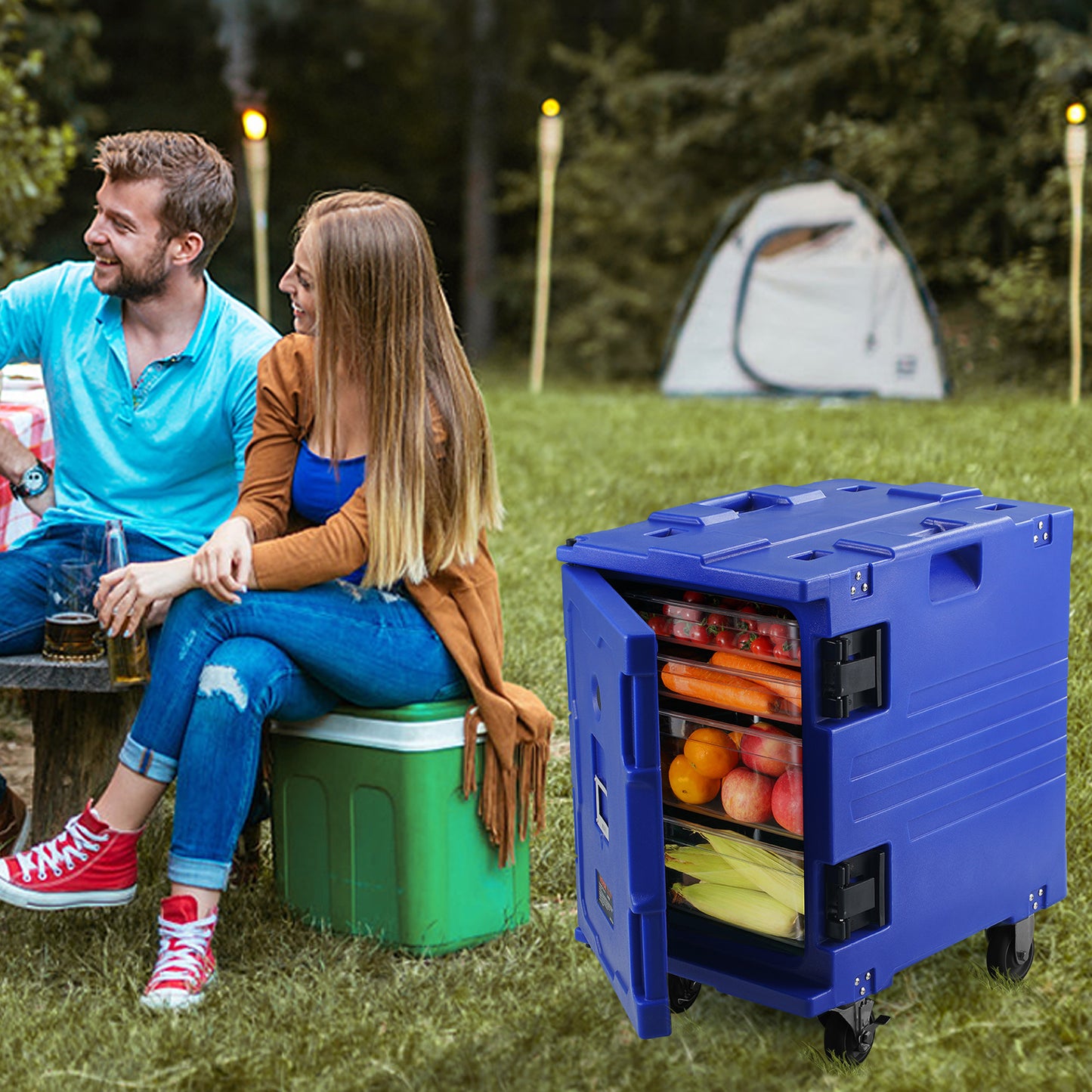 Thermobox – Koelbox – IJsbox – Isolatiedoos – Opbergcontainer – PE Kunststof – Duurzaam En Lichtgewicht – Zonder Elektriciteit