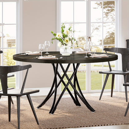 Console Tafel – Sidetable – Haltafel – Wandtafel – Opbergmeubel – Rustiek Industrieel Design – Eiken Grijs Afgewerkt Hout – Geometrisch Metalen Frame – Max. 99,79 KG Belasting – Eenvoudige Montage