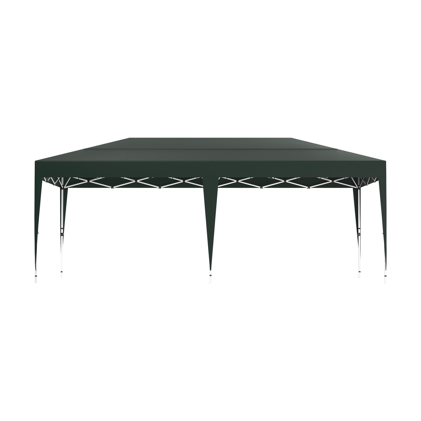 3x6m Pavilion Party Tent Metal Folding Pavilion Foldable Garden Pavilion Waterproof Stable Garden Tent Pergola For Party, Market Stall, Garden Outdoor Camping, Anthracite/Silver Grey/White/Green