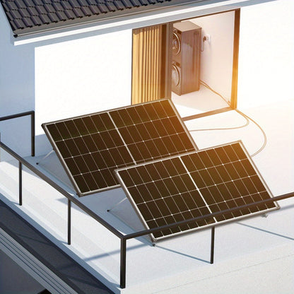 300w Solar Panel 12V Monocrystalline Busbar Hidden Technology Solar System 24% High Conversion Efficiency Solar PV Panel for Automobile, RV, Truck, Marine, Roof, Farm, Battery and Other Off-Grid Applications, Solar Car Batter