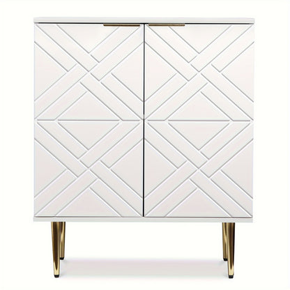 Halmeubel – Halkast – Opbergkast – Dressoir – Kast – Klassiek Design – Compact 74 cm – Vloerplaatsing – Voorgemonteerd – Zwart