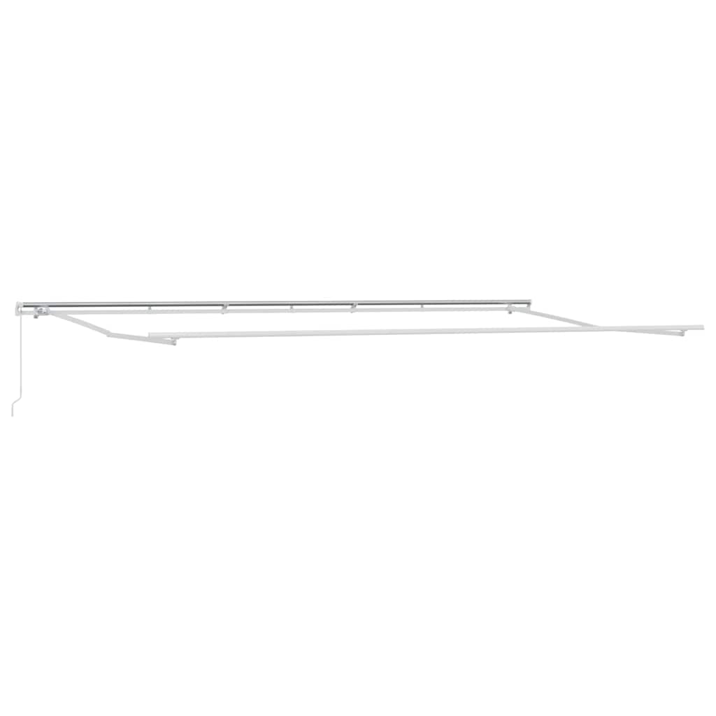 Zonnescherm – Zonwering – Parasol – Uitschuifbaar – Buitendoek – Handmatig Oprolbaar – UV-Bestendig – Waterafstotend – 300x300 cm – Geel-Witte Strepen