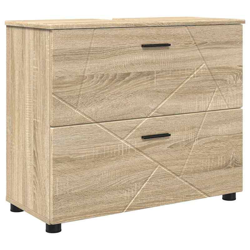 Modern Minimalist Bathroom Furniture Set, Extra Large Bathroom Furniture Set with Storage, Stable Foot Design, Suitable for Bathrooms. Bathroom Furniture Set with Drawer 4pcs Sonoma Oak 30 X 35 X 192 Cm