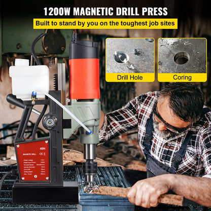Magnetische Boormachine – Magneetboor – Metaalboor – Kernboor – Industrieel Boortool – 1200W Motor – 13.000 N Sterke Magnetische Basis