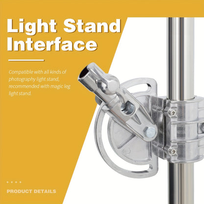 Lampstatief – Lichtstatief – Katrolstatief – Statieven – Opbouwstatief – RVS 320 cm – Verstelbare Schuine Arm en Zandzak