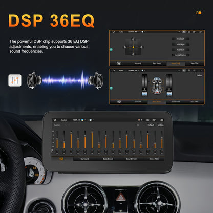 4GB (RAM)+64GB (ROM) Android 13 Double Din Car Stereo Car Audio 26.04 cm HD IPS TouchScreen 8 Core with Wireless Carplay, Wireless Android Auto, Mirror Link, Built-in WIFI/GPS/FM/DSP, Car Multimedia Player Supports 4K Video P