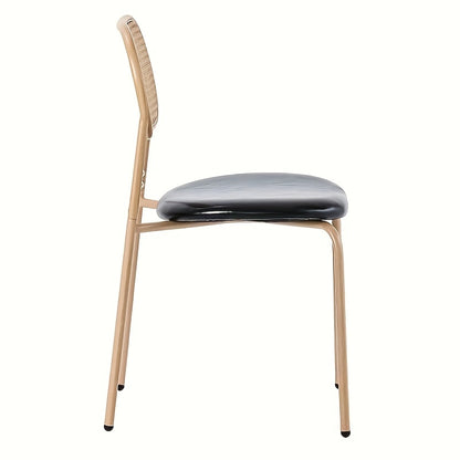 Rieten Stoelen Set – Wicker Stoelen – Tuin Stoelen – Eetkamer Stoelen – Balkon Stoelen – Metalen Frame – Gemakkelijk Schoon Te Maken