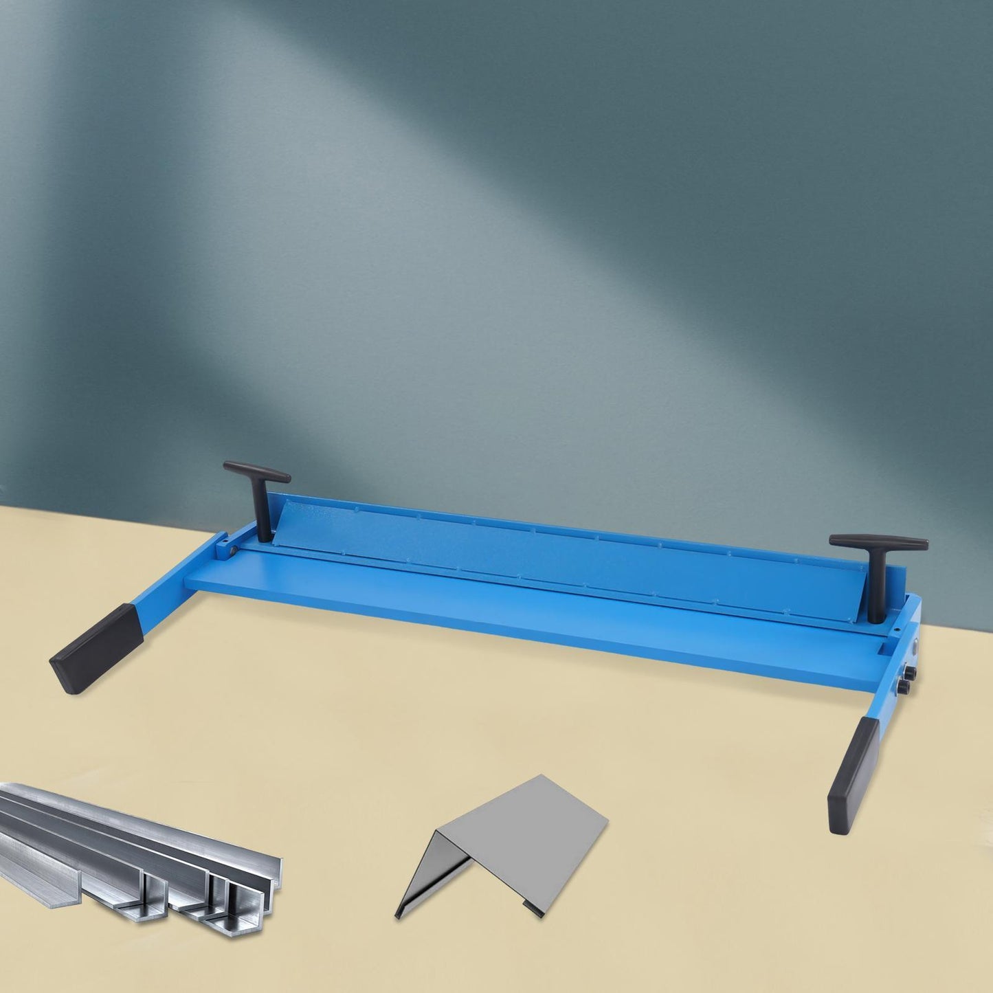 TOOL1SHOOO Heavy-Duty Manual Bending Machine - 24.8-Inch Metal Pipe Bender with Compression Handle, 0-120° Angle Adjustment, Carbon Steel Construction