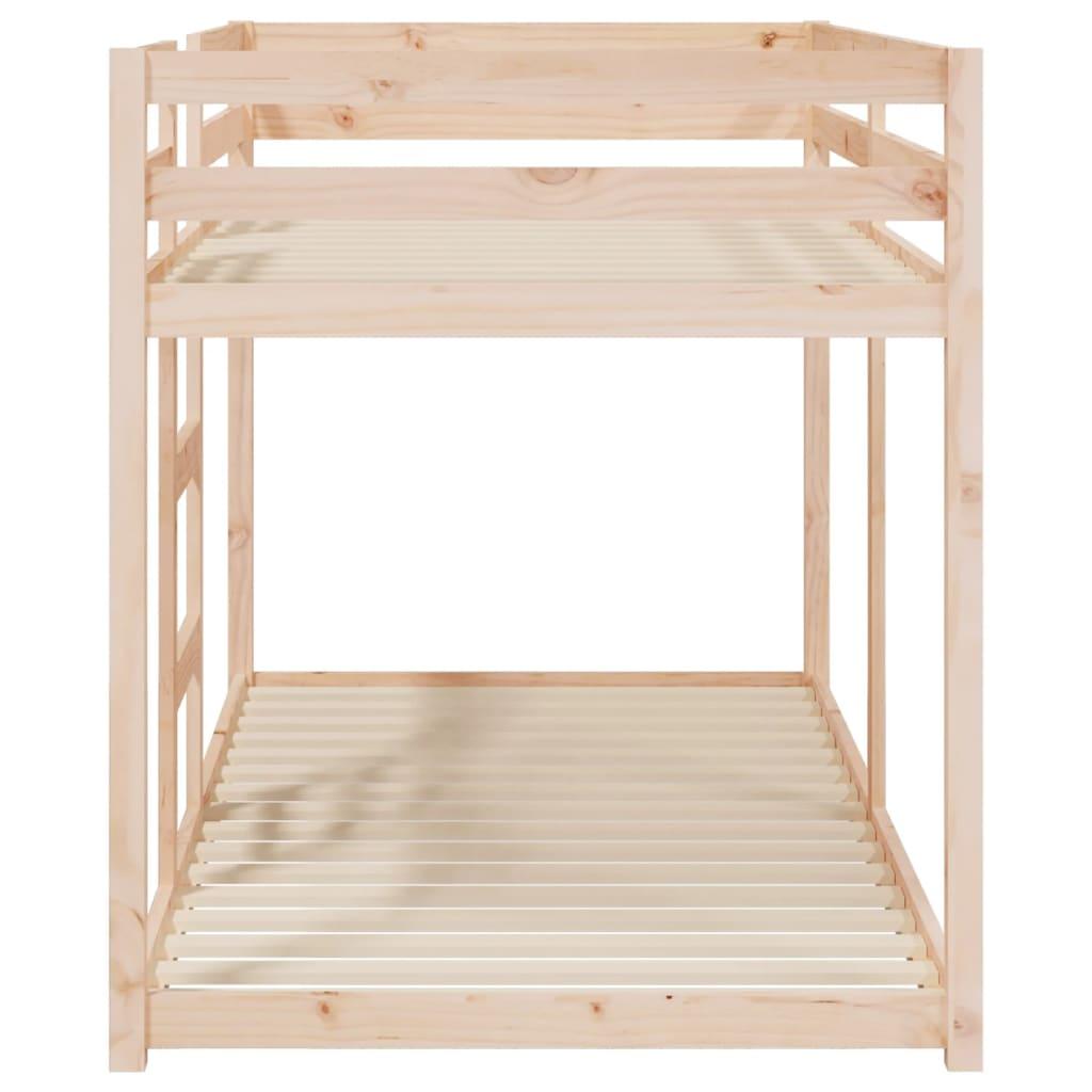 Stapelbed Zonder Matras – Halfhoogslaper – Kinderbed – Bedbank – Bunkbed – Massief Grenen Hout – Geschikt Voor Matras 90x200 cm