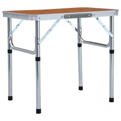 Campingtafel – Inklapbare Tafel – Picknicktafel – Vouwtafel – Draagbare Tafel – Stevig Aluminium – Compact Formaat 60x45 cm