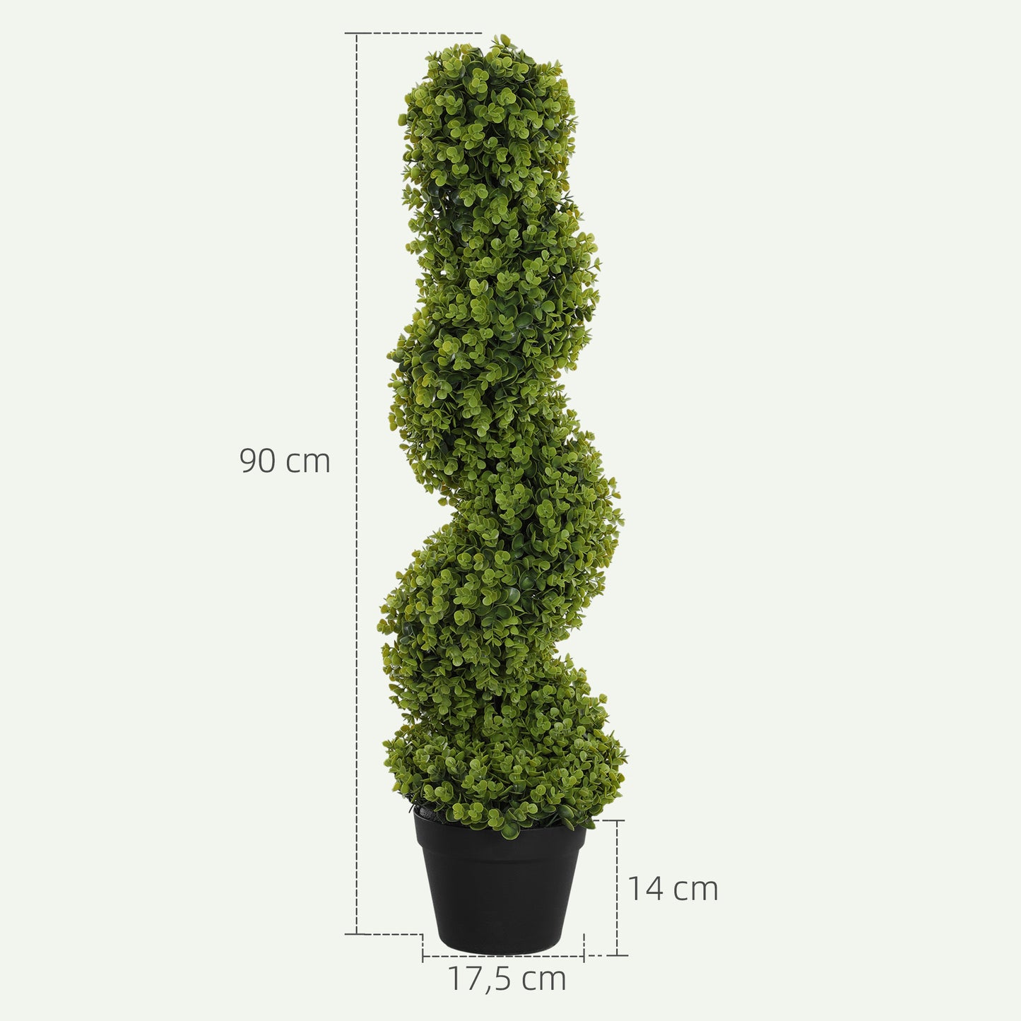 Kunstplant – Kunstbloemen – Nepplant – Kamerplant – Decoratieplant – 2 stuks in pot – 90 cm hoog – Onderhoudsvrij kunststof