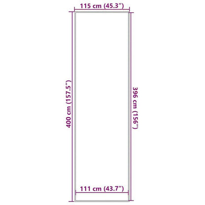 Deurmat – Schoonloopmat – Droogloopmat – Buitenmat – Halmat – Extra Lang 115x400 cm – Duurzaam Polypropyleen – Wasbaar & Antislip
