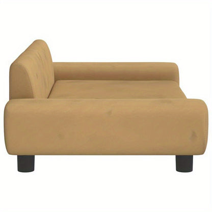 Indoor Brown Dog Bed 100x54x33 cm Soft and Comfortable Warm and Breathable Suitable for Medium-Large Dogs