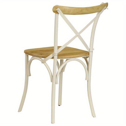 Eetkamerstoel – Stoel – Houten Stoel – Designstoel – Eettafelstoel – Set Van 4 – Ergonomisch Comfort – Witte Massief Houten Afwerking