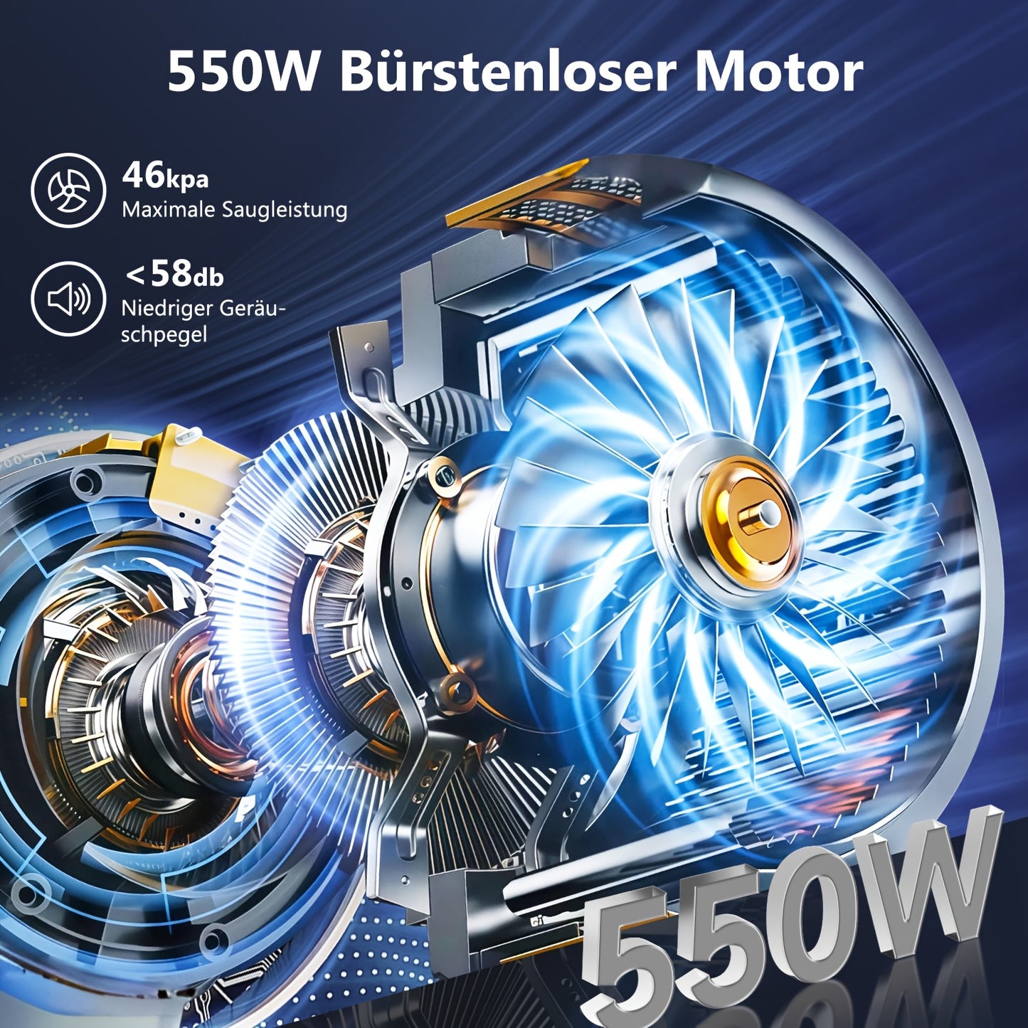 Draadloze Stofzuiger – Snoerloze Stofzuiger – Handstofzuiger – Steelstofzuiger – Huisdier Stofzuiger – 70 Minuten Batterijduur – 4x HEPA Filter