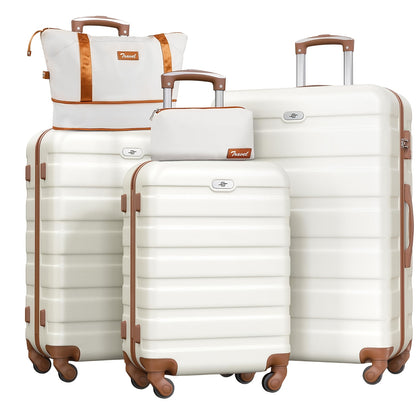 Koffer – Reiskoffer – Trolley – Kofferset – Reisbagage – Hardcase – TSA Slot – 4-Wiel Spinnerwielen – 5-Delige Set 20/24/28 Inch – ABS+PC Duurzaam Materiaal