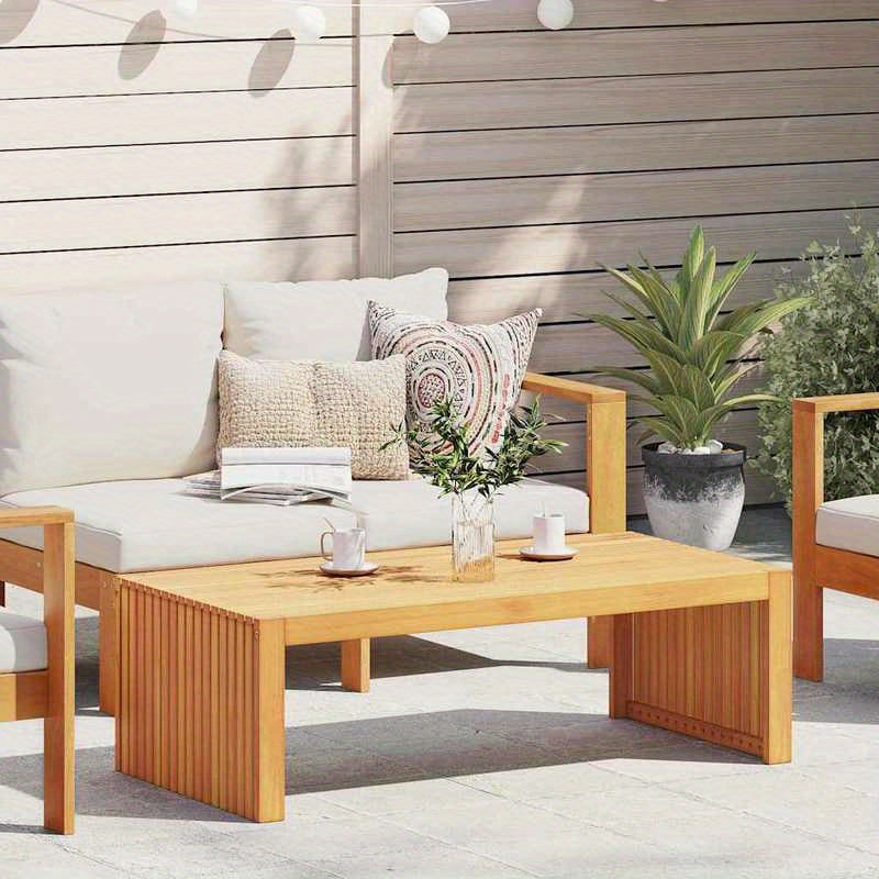 Tuin Coffee Table 110X55X35 Cm Solid Wood Acacia Removable, Suitable for Indoor Use And Suitable for All Seasons