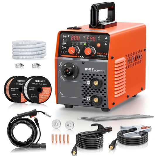 Lasmachine – Mig Lasmachine – Elektrische Lasser – Tig Lasser – Multifunctionele Lasmachine – 145A Krachtige Prestaties – Digitaal LED-Display Met Synergistische IGBT Controle