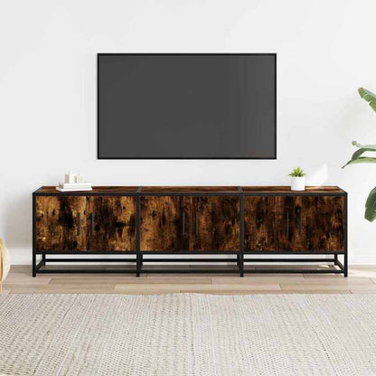 TV meubel – Tv kast – Tv meubel met opbergruimte – Media meubel – Entertainment meubel – Variant Brun – Ruime opslag – Duurzaam materiaal zonder hout