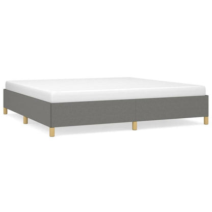 Bed frame without Mattress Grigio Scuro 200x200cm Tissue Practical, removable, suitable for all seasons, Bedroom Furniture, Home Decor, Modern Bedroom, Minimalist Style, Easy Assembly, Durable Material, Queen Size Bed, Slatte