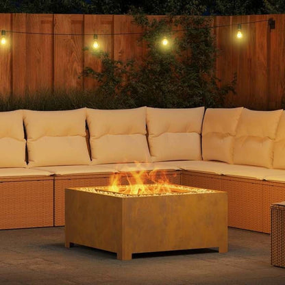 80x80x40cm Brown Fire Pit Home Patio Fire Stove for Multi-Person Leisure Gatherings on Terrace Matching for Friends and Relatives Activities in Garden Suitable for Winter Heating, Patio Heating, Backyard Gatherings, Cozy Pati