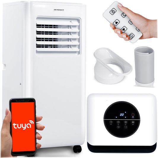 Mobiele Airconditioner – Verplaatsbare Airco – Mobiele Koeler – Draagbare Coolbox – Airco Unit – 10000 BTU Koelcapaciteit – 5-in-1 Functie met App-Bediening