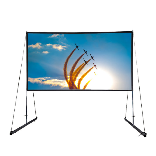 Projectiescherm – Projectiedoek – Beamerscherm – Projector Scherm – Beamer Scherm – 150 Inch – 16:9 Formaat – Draagbaar Met Statief