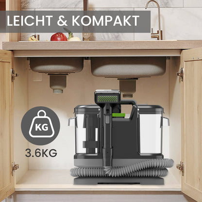 Spot Cleaner – Vlekverwijderaar – Tapijtreiniger – Dierenhaar Verwijderaar – Stofzuiger – Compact & Draagbaar – Met Speciaal Opzetstuk voor Huisdierenharen
