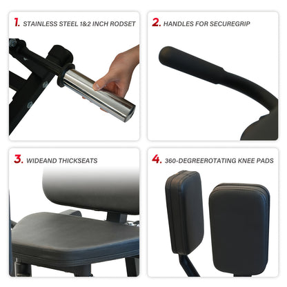 Adductor Apparaat – Abductor Trainer – Heuptrainer – Gluteus Machine – Binnen- en Buitenzijde Training – 6 Verstelbare Weerstandsniveaus – Duurzame IJzeren Constructie