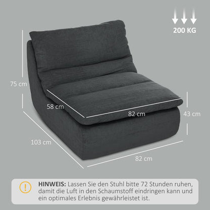 Fauteuil – Stoel – Lounge Stoel – Zitstoel – Leunstoel – Modern Design – Zachte Foamvulling – Verstelbare Rugleuning