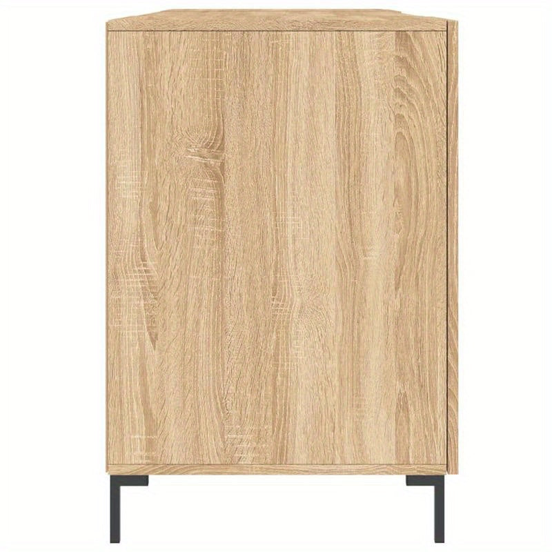 140x50x75cm Sonoma Oak Composite Wood Desk, Smooth Moisture-Resistant Surface, Anti-Warping & Anti-Cracking, Perfect for Home, Office, Study, Bedroom, or Living Room, Office Decor