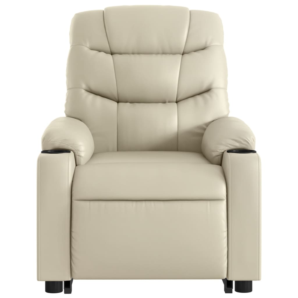 Sta-op Stoel Elektrisch – Relaxfauteuil – Verstelbare Zitstoel – Elektrische Sta-opfunctie – Vibratiemassage – Kunstleer Bekleding – 135 Graden Kantelbaar